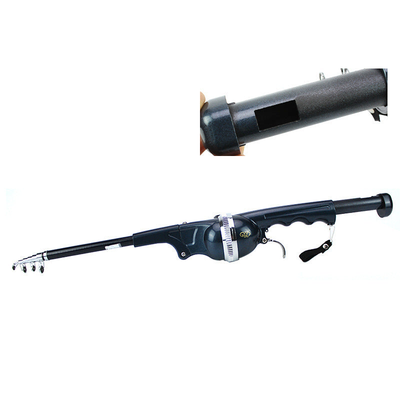 Portable Folding Fishing Rod with Built-in Reel