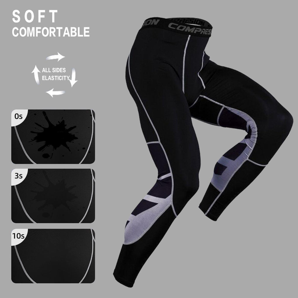 Men's Quick Dry Compression Leggings for Fitness