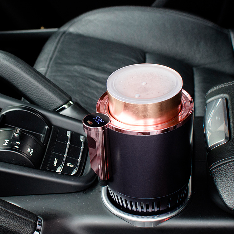 2-in-1 Smart Car Heating & Cooling Cup Holder with Digital Display