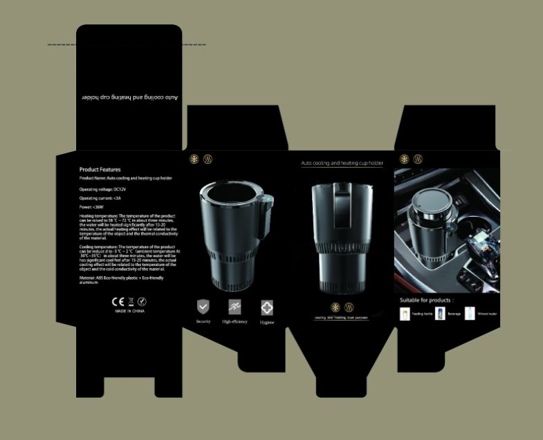 2-in-1 Smart Car Heating & Cooling Cup Holder with Digital Display