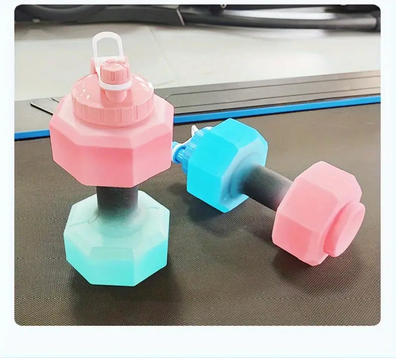 Dumbbell Shaped Large-Capacity Sports Water Cup