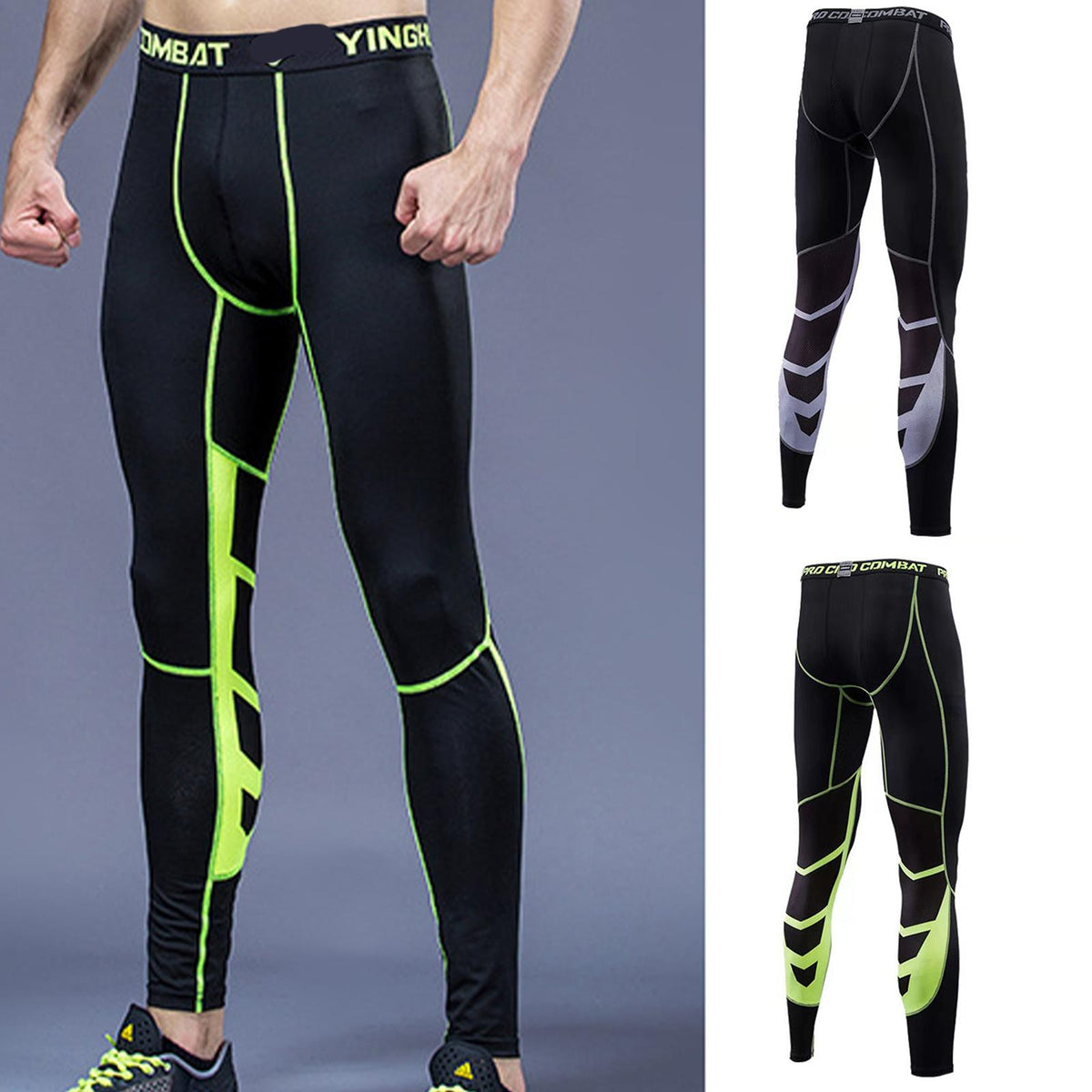 Men's Quick Dry Compression Leggings for Fitness